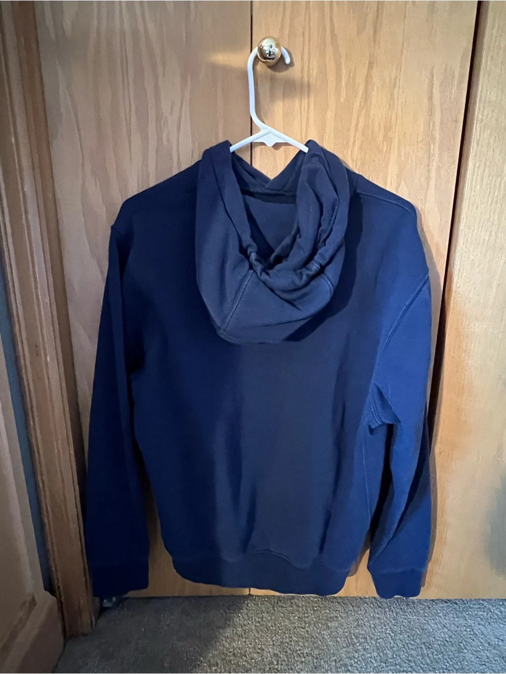 Nike Navy Pullover Hoodie with White Logo